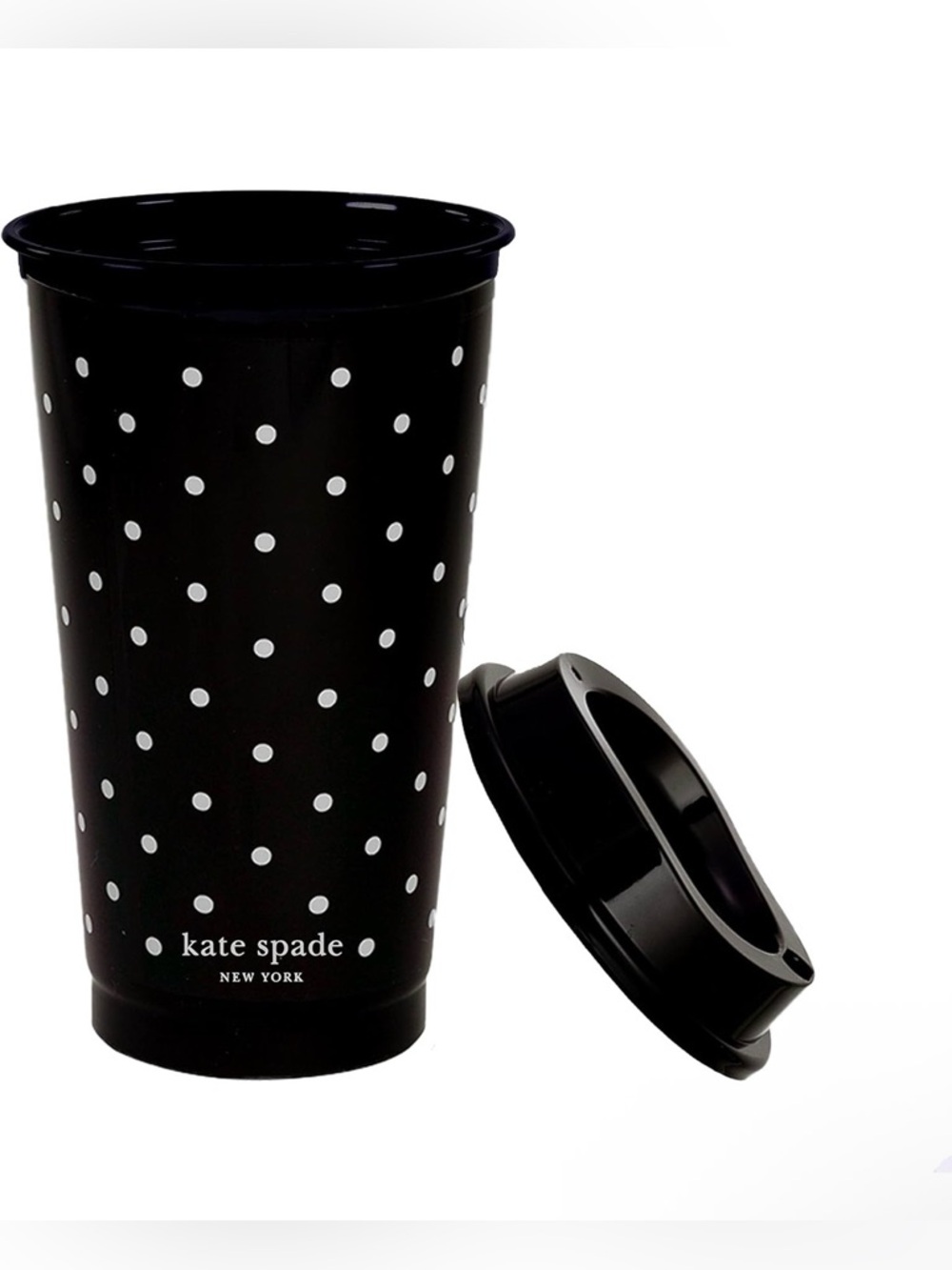 kate spade Black and White Striped Travel Tumbler - Picture 4 of 6